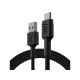 GREEN CELL KABGC22 GC POWERSTREAM KABEL USB-A - USB-C 120CM, SCHNELLLADEN ULTRA CHARGE, QC 3.0