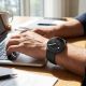 5. Tech-Protect Silikon-Evo-Armband für Samsung Galaxy Watch 40/44/46 mm – Schwarz