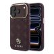 Guess Peony 4G MagSafe Hülle mit kleinem Logo für iPhone 17 Pro / 18 Pro – Burgunderrot