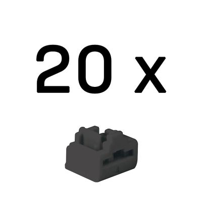 Lindy 47892 Portblocker RJ-45 Portblocker Schwarz Acrylnitril-Butadien-Styrol (ABS) 20 Stück.