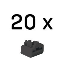 Lindy 47892 Portblocker RJ-45 Portblocker Schwarz Acrylnitril-Butadien-Styrol (ABS) 20 Stück.