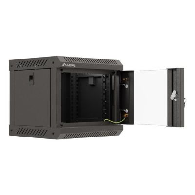 6. Lanberg WF11-3304-10B 4HE Rack-Wandschrank Schwarz