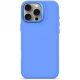 Decoded Antimicrobial Silicone Stacks Backcover Case mit MagSafe für iPhone 16 Pro Max – Blau