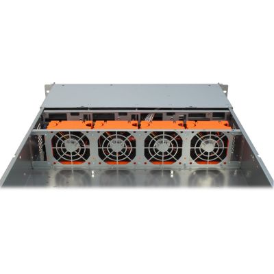 7. Inter-Tech IPC 2U-2408 Rack, Schwarz, Edelstahl
