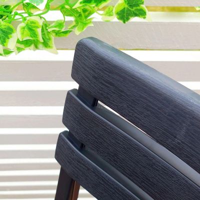 13. 4er-Set faltbare Cateringstühle aus Kunststoff, Komodo, Anthrazit