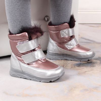 3. Kornecki Jr KOR6895B Wasserdichte Schneestiefel mit Klettverschlussmembran