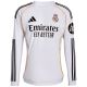 9. adidas Real Madrid 25/26 Langarm-Heimtrikot Herren Weiß JN8884