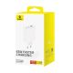 5. Baseus Cube Pro 65W GaN-Ladegerät 2x USB-C USB-A - Weiß