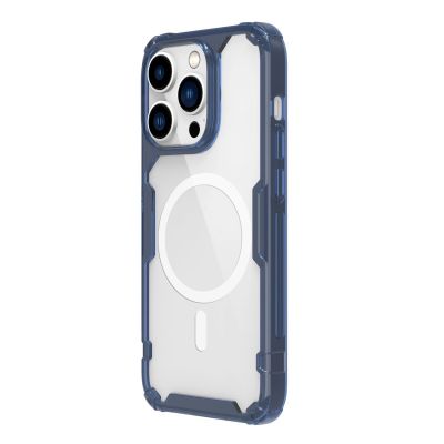 12. Nillkin Nature Pro Magnetische Hülle iPhone 14 Pro magnetische Hülle MagSafe blau