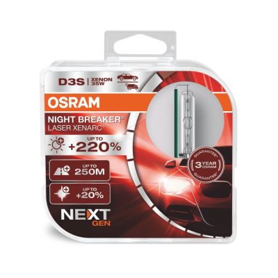 3. OSRAM XENARC NIGHT BREAKER LASER NEXTGEN D3S Xenonlampe (66340XNN-HCB) 2 Stück.