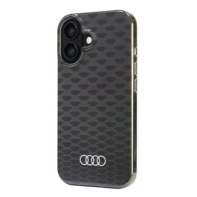 3. Audi IML Stitching Pattern MagSafe iPhone 16 6,1" schwarz/schwarzes Hardcase AU-IMLMIP16-Q5/D3-BK
