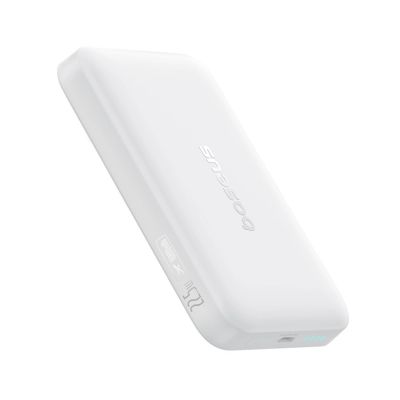5. Baseus EnerFill FM11 Ultra-Mini 10000mAh 22,5W MagSafe kompatible Powerbank mit Baseus Simple USB-C 20V/3A 30cm Kabel - Weiß