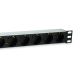 4. Equip 333309 PDU 7-fach Steckdose 1HE Schwarz, Silber