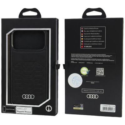 5. Audi GT MagSafe-Hülle aus Kunstleder für iPhone 18 Pro Max / 17 Pro Max – Schwarz