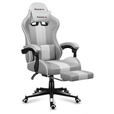 4. Huzaro Force 4.7 Gaming-Stuhl aus weißem Netzgewebe