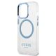6. Guess Metal Outline MagSafe Hülle für iPhone 13 Pro / iPhone 13 - Blau