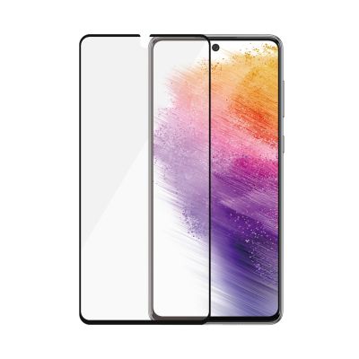 2. PanzerGlass E2E Regular gehärtetes Glas für Samsung Galaxy A73 – mit schwarzem Rahmen