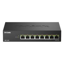 D-Link DMS-108P/E Netzwerk-Switch, unmanaged, 2,5-Gbit/s-Ethernet (100/1000/2500), PoE-fähig, Schwarz