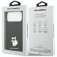 8. Karl Lagerfeld Silicone Choupette Metal Pin Hülle für iPhone 18 Pro Max / 17 Pro Max – Schwarz