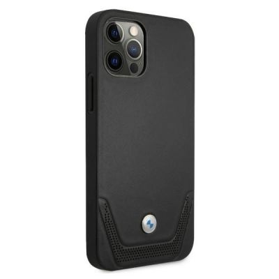 4. BMW Leder Perforate Case für iPhone 12 / iPhone 12 Pro - Schwarz