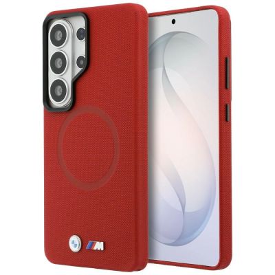 BMW M Metal Logo MagSafe Hülle für Samsung Galaxy S26 Ultra - Rot