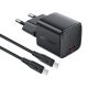 2. Acefast A118 30W GaN USB-C Wandladegerät mit USB-C-Kabel (1,2 m) – Schwarz