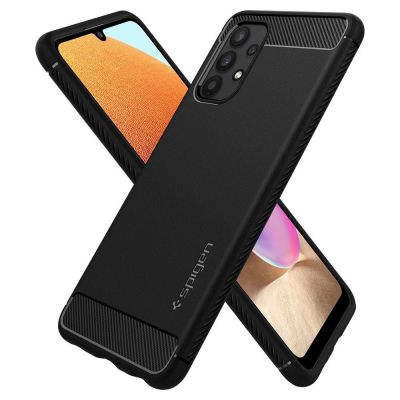 8. Spigen Rugged Armor Hülle für Samsung Galaxy A52 / A52S - Mattschwarz