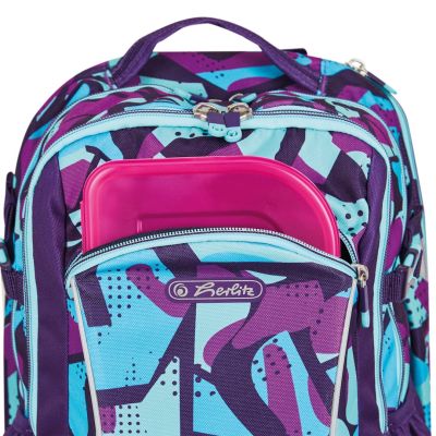 10. Herlitz Ultimate CamoPurple Rucksack Schulrucksack Blau, Lila Polyester