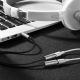 3. Ugreen Kabel Kopfhörersplitter Miniklinke 3,5 mm - 2 x Miniklinke 3,5 mm (Mikrofon + Stereoausgang) schwarz (AV141)