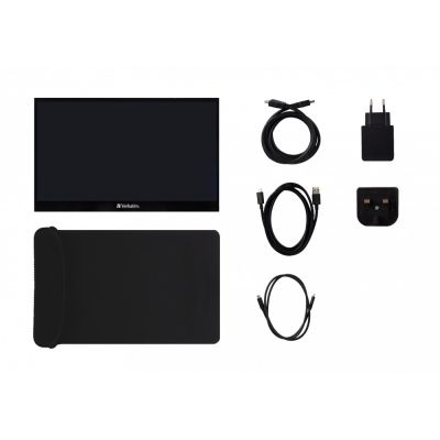 2. Verbatim 49593 Computermonitor 43,9 cm (17,3") 1920 x 1080 Pixel Full HD LCD-Touchscreen Schwarz