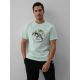 Herren-T-Shirt mit Aufdruck, regulär, Größe 4F 4FKAW26TTSHM4474-47S