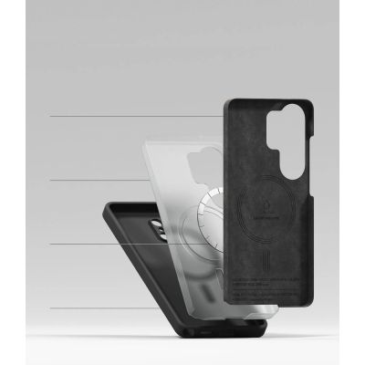 6. Ringke Silikon MagSafe Hülle für Samsung Galaxy S26 Ultra - Schwarz