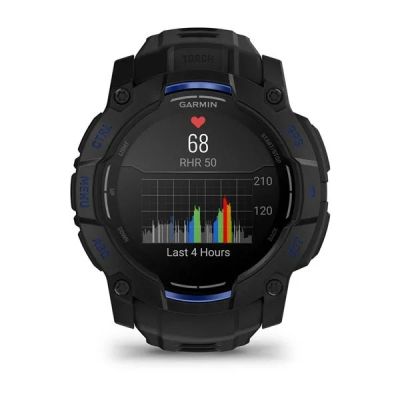 6. Garmin Instinct 3 3,3 cm (1,3") AMOLED 45 mm Digital 416 x 416 px Schwarz GPS