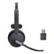 3. Yealink WH64 Hybrid Mono Teams Headset Kabelloses Kopfbügel-Headset für Büro/Callcenter Micro-USB Bluetooth Schwarz