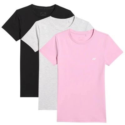 Damen-T-Shirt (3er-Set) 4F 4FWMM00TTSHF3306-10S-20S-56S