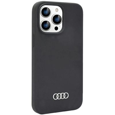 2. Audi Silikonhülle iPhone 14 Pro Max 6,7" schwarz/schwarz Hardcase AU-LSRIP14PM-Q3/D1-BK