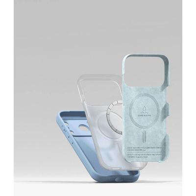 7. Ringke Silikon MagSafe Hülle für iPhone 18 Pro - Hellblau