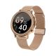3. VELTORI VT310-1 Damen-Smartwatch, Goldarmband + rosa Silikonarmband
