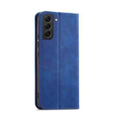 3. Magnet Fancy Case für Samsung Galaxy S23 Ultra Cover mit Flip Wallet Stand Blau