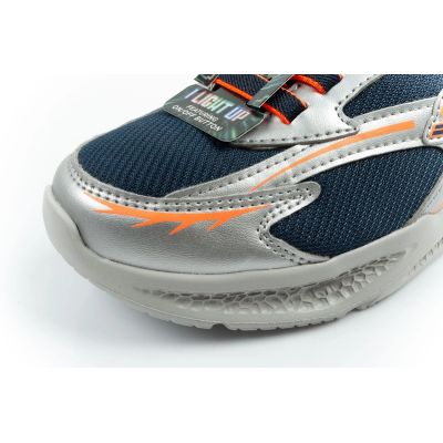 6. Skechers Glow Strider LED Kinder-Sportschuhe für Jungen Silber