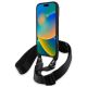 4. BMW M Edition Carbon Tricolor Lines & Strap Case für iPhone 16 Pro Max - Schwarz