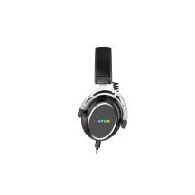 HATOR Hypergang 3 USB-Gaming-Headset (kabelgebunden & kabellos) mit Bügel, USB Typ-C / USB Typ-A, Bluetooth, Schwarz