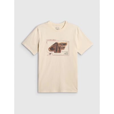 6. Herren-T-Shirt mit Aufdruck, regulär, Größe 4F 4FRSS26TTSHM4230-11S