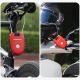 13. Rockbros 32420981001 Fahrradschloss mit einziehbarem Kabel – Rot