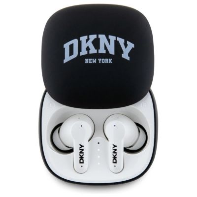 DKNY TWS BT 3D Rubber Matte Finish Bluetooth-Kopfhörer – Schwarz