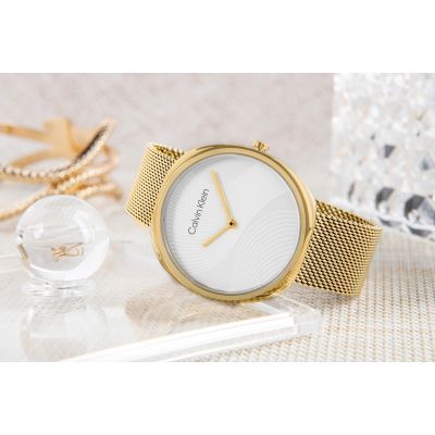 6. CALVIN KLEIN Sculpt 25200246 Damenuhr + Box