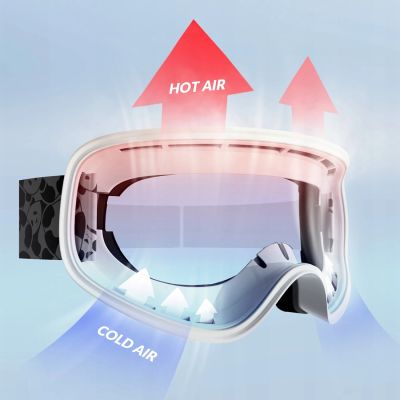 8. Qunature Panda Kinderskibrille - Schwarz/Weiß