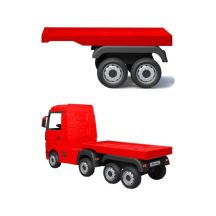Sattelauflieger für ein batteriebetriebenes Fahrzeug HL358 Mercedes Scania Actros rot