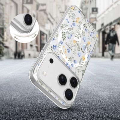 5. Tech-Protect FlexAir MagSafe Case für iPhone 17 Pro Max – Gänseblümchen mit Blättern