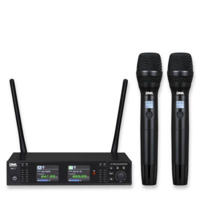 6. DNA XMIC 2 – Drahtloses Dual-Set bestehend aus 2 Handmikrofonen und einem Empfänger, UHF-Band 518–542 MHz